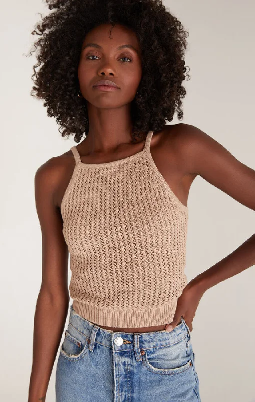 Diana Sweater Tank Transparent Opaque Sheer