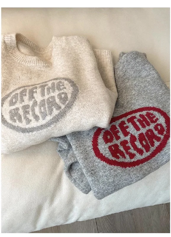 Gray soft round neck sweater for women long-sleeved knitted top S4824 Fleece Fabric Down Fabric Feather Fabric Gray soft round neck sweater for women long-sleeved knitted top S4824 Fleece Fabric Down Fabric Feather Fabric