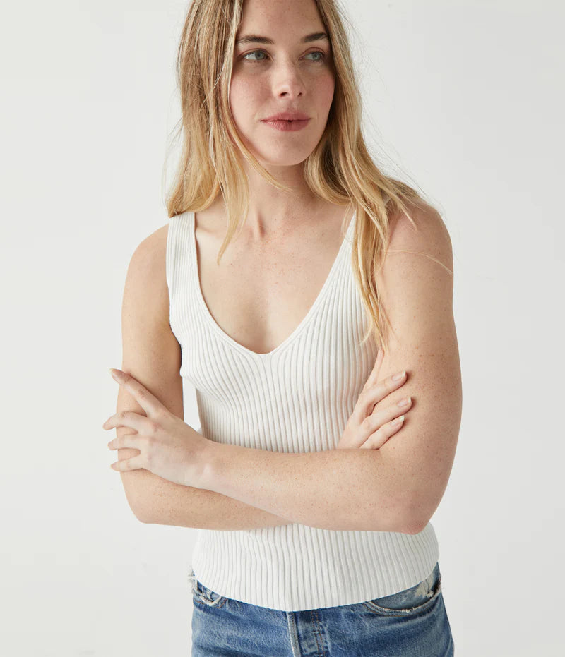 Paige Ribbed Sweater Tank Wool Fabric Cashmere Fabric Tweed Fabric