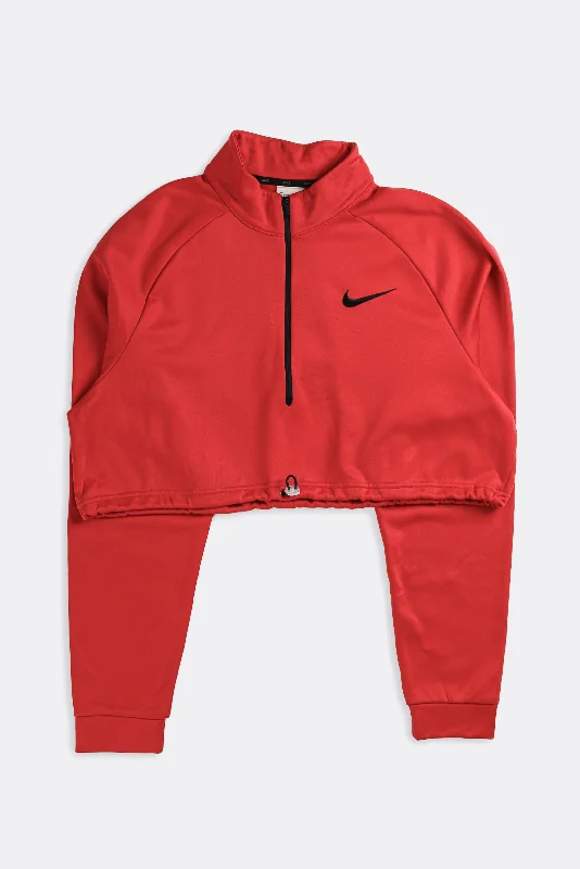 Rework Nike Crop Athletic Sweater - XL Anti-Pilling Anti-Shrink Durable