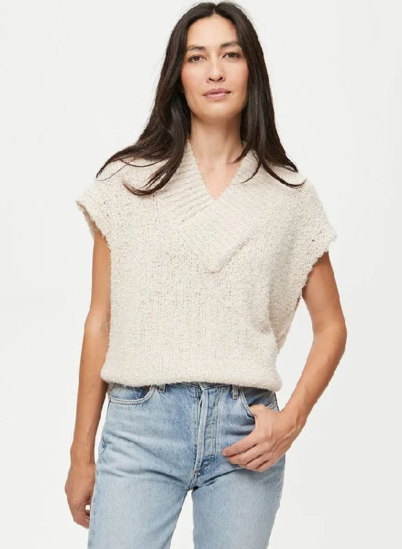 Rory Sweater Vest Mesh Sweater Canvas Denim