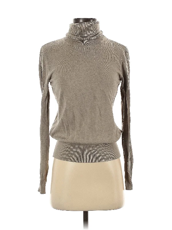 Turtleneck Sweater Zippered Front Buttoned Front Snap Front