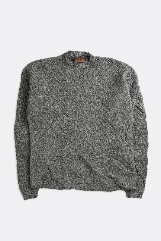 Vintage Knit Sweater Collared Crew Neck Turtle Neck