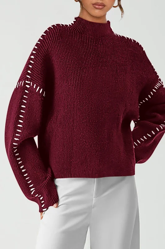 Women's Chunky Knit Fall Sweaters Casual Long Sleeve Mock Neck Oversized Loose Pullover Sweater Tops Machine Wash Dry Clean Hand Wash Women's Chunky Knit Fall Sweaters Casual Long Sleeve Mock Neck Oversized Loose Pullover Sweater Tops Machine Wash Dry Clean Hand Wash