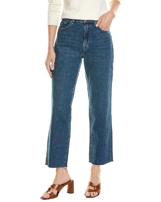 7 For All Mankind Logan Bluebell Stovepipe Jean Casual Loose Fit Jeans