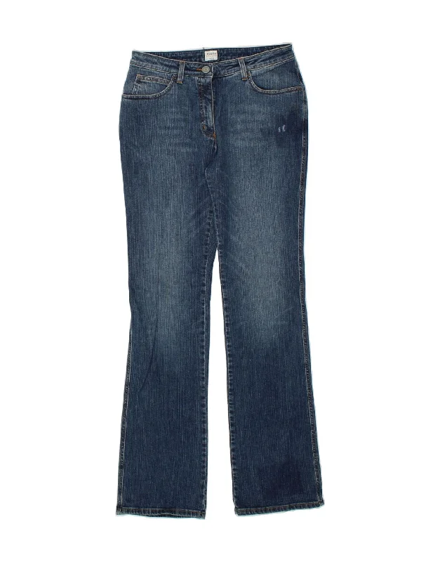 ARMANI Womens Bootcut Jeans IT 46 Large W32 L35 Blue Cotton Chic Faded Blue Jeans