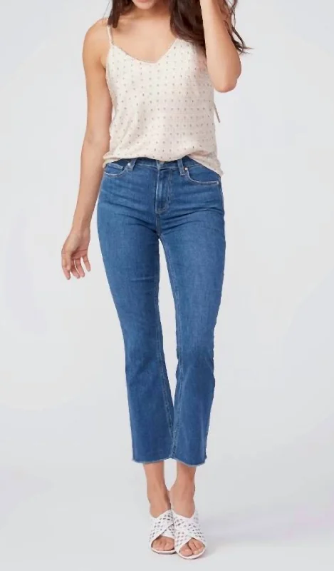 Colette Crop Flare Denim Jeans In Wonderwall Cozy Relaxed Fit Jeans