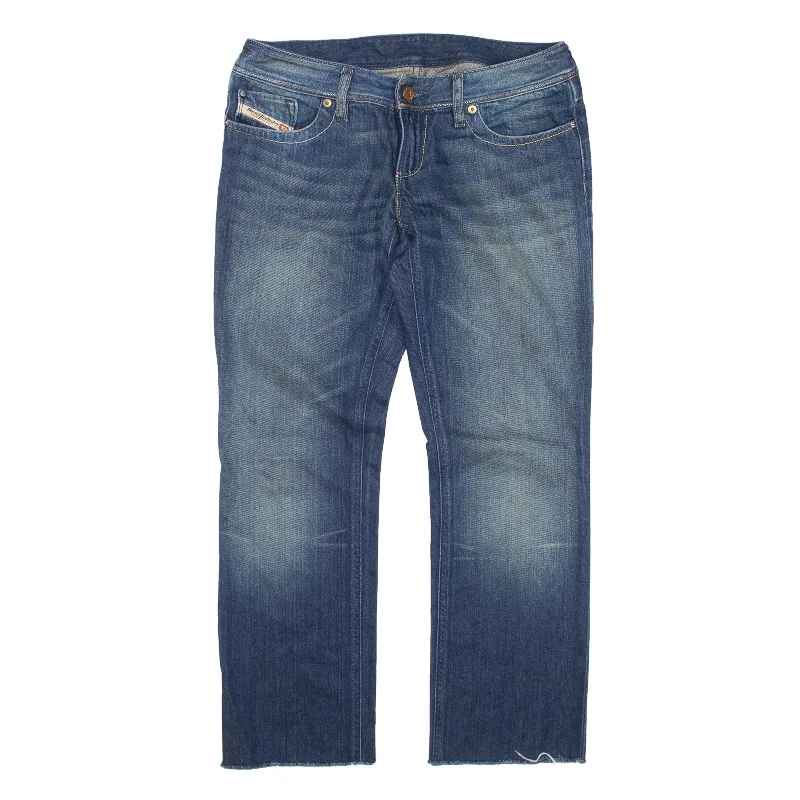DIESEL Jeans Blue Denim Regular Bootcut Womens W28 L26 Stylish Cargo Style Jeans
