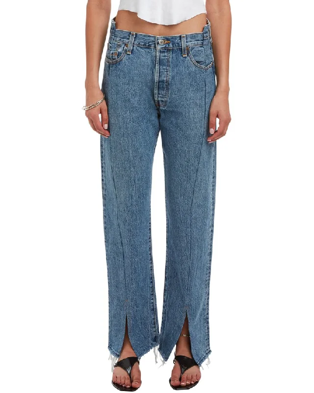 EB Denim OG Vintage Blue Jean Fashionable Frayed Hem Denim