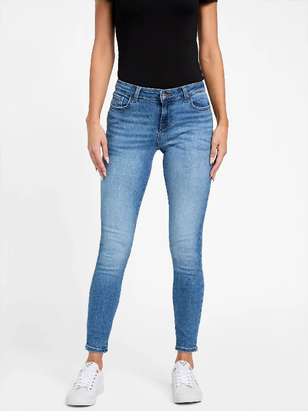 Eco Jaymie Low-Rise Skinny Jeans Trendy Wide-Leg High-Waist Denim