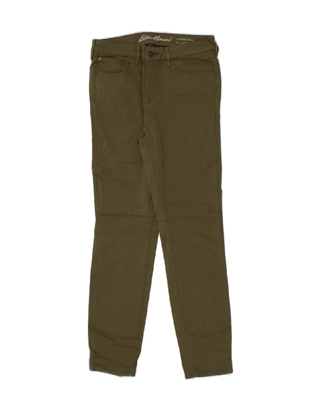 EDDIE BAUER Womens Slightly Curvy Skinny Jeans US 12 Large W30 L31 Khaki Stylish High-Waist Skinny Denim EDDIE BAUER Womens Slightly Curvy Skinny Jeans US 12 Large W30 L31 Khaki Stylish High-Waist Skinny Denim