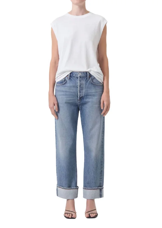 Fran Jean In Invention Trendy Colored Denim Jeans