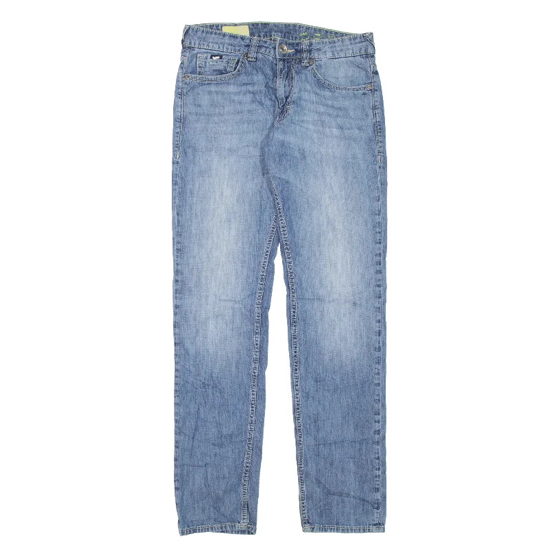 GAS Morris Jeans Blue Denim Slim Tapered Stone Wash Womens W31 L31 Chic Faded Blue Jeans GAS Morris Jeans Blue Denim Slim Tapered Stone Wash Womens W31 L31 Chic Faded Blue Jeans