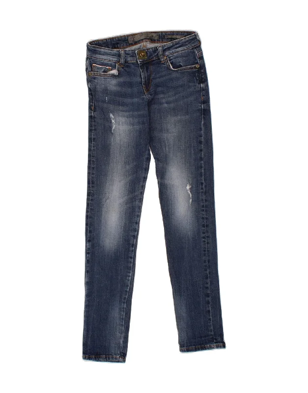 GUESS Womens Skinny Jeans W25 L30 Blue Cotton Chic Faded Blue Jeans