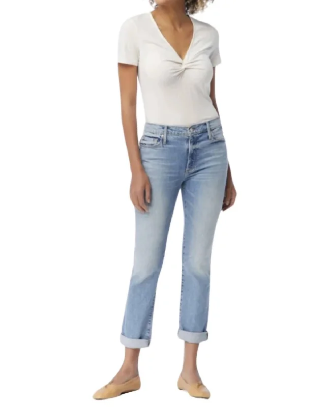 Harper Skinny Boyfriend Jeans In Too Good To Be True Stylish High-Waisted Denim