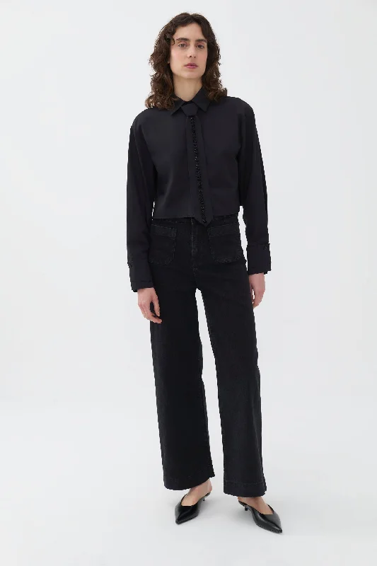 High Waisted Wide Leg Jeans Stylish High-Waist Jeans