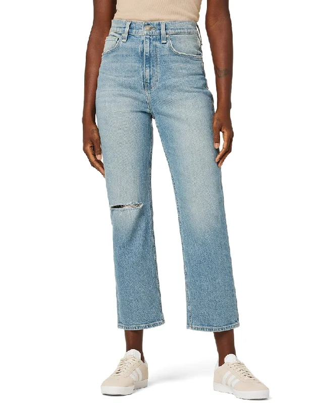 HUDSON Jeans Jade High-Rise Straight Loose Fit Crop Paradise Jean Trendy Button-Up High-Waist Jeans HUDSON Jeans Jade High-Rise Straight Loose Fit Crop Paradise Jean Trendy Button-Up High-Waist Jeans