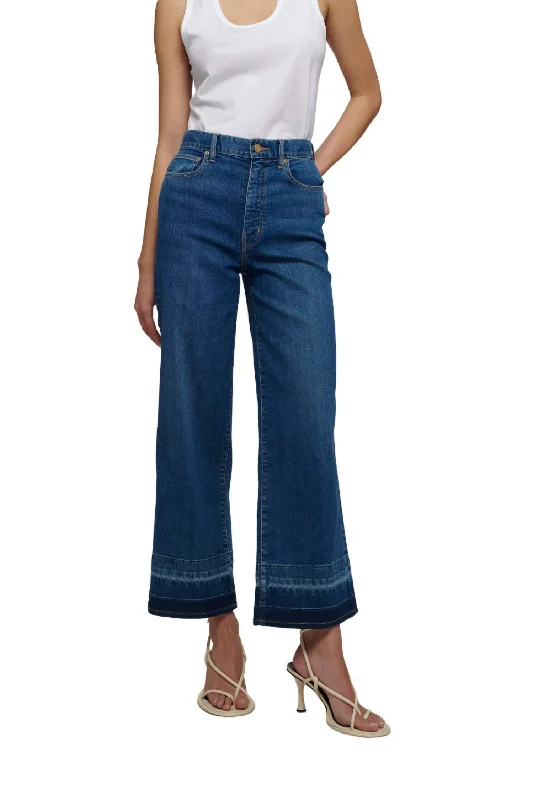 Isla High Rise Wide Crop Jeans In Mercer Fashionable Slim Fit Jeans