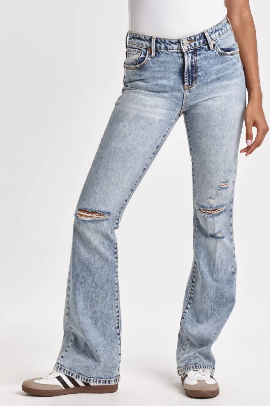 Jaxtyn High Rise Bootcut Jean In Lena Trendy Acid Wash Skinny Jeans