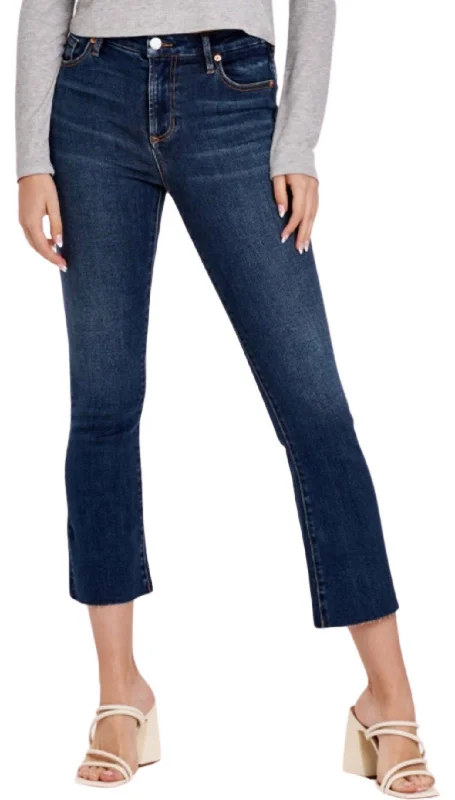 Jeanne Cropped Flare Jeans In Palmira Fashionable Straight Cut Jeans