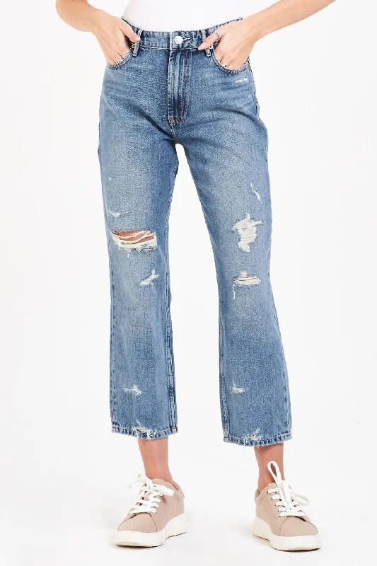 Jodi Super High Rise Cropped Straight Jean In Elm Grove Trendy Wide-Legged High-Waist Jeans