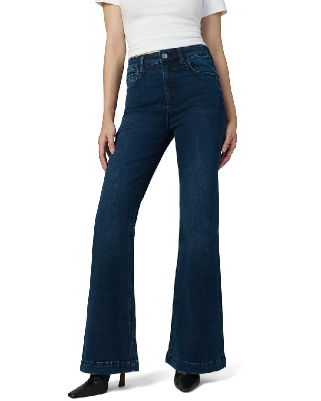 JOE’S Jeans Petite High-Rise Sadako Flare Jean Trendy Pleated Waist Jeans
