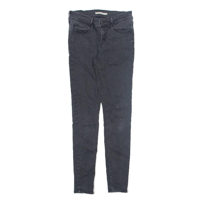 LEVI'S 710 Black Jeans W28 L30 Classic Black Denim Jeans