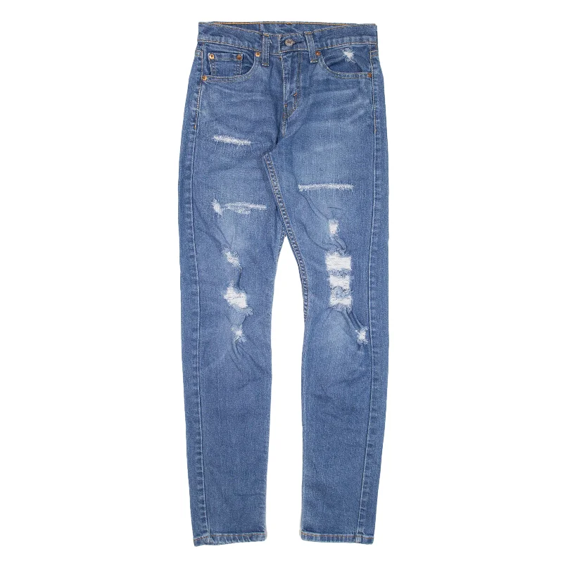LEVI'S Distressed 512 Low-Ball Jeans Blue Denim Slim Skinny Womens W27 L30 Casual Loose Fit Jeans LEVI'S Distressed 512 Low-Ball Jeans Blue Denim Slim Skinny Womens W27 L30 Casual Loose Fit Jeans