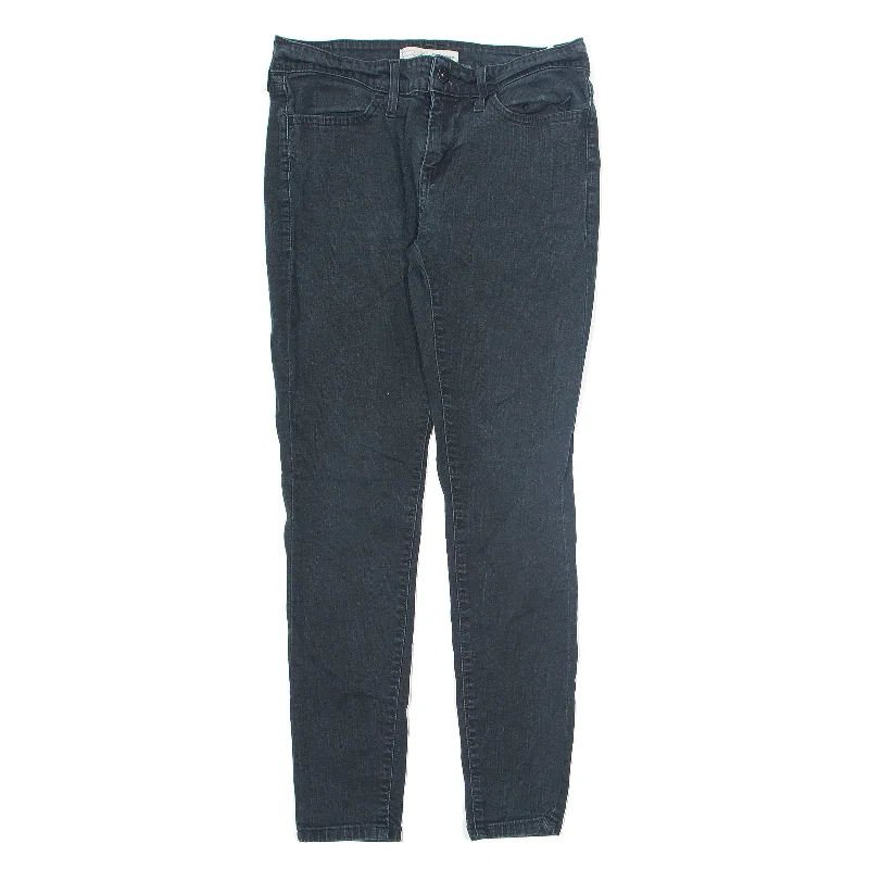 LEVI'S Legging Jeans Black Denim Slim Skinny Womens W28 L28 Comfortable Flare Leg Jeans