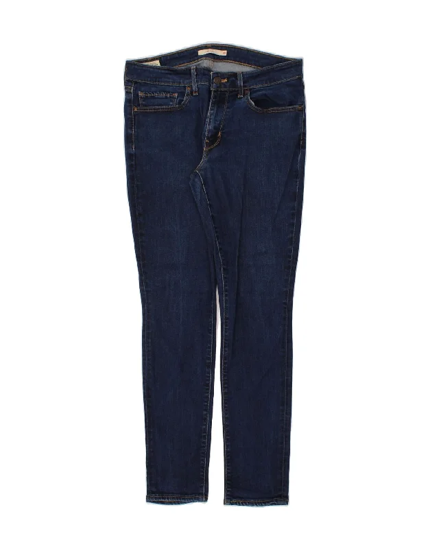 LEVI'S Womens 711 Skinny Jeans W30 L29  Blue Lyocell Casual High-Waisted Bootcut Jeans