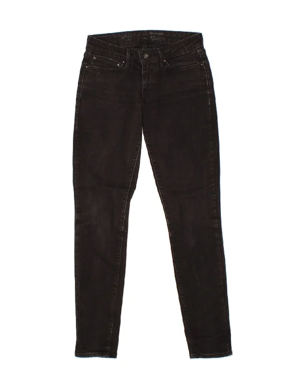 LEVI'S Womens Demi Curve Skinny Jeans W27 L30 Black Cotton Comfortable Mid-Rise Jeans LEVI'S Womens Demi Curve Skinny Jeans W27 L30 Black Cotton Comfortable Mid-Rise Jeans