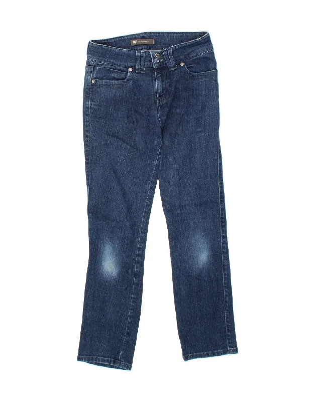 LEVI'S Womens Mid Rise Skinny Jeans US 4 Small W26 L27 Navy Blue Cotton Fashionable Jeggings Style Jeans