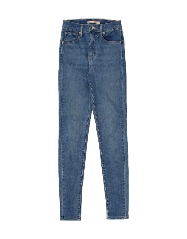 LEVI'S Womens Mile High Super Skinny Jeans W25 L29 Blue Cotton Casual Light Wash Jeans LEVI'S Womens Mile High Super Skinny Jeans W25 L29 Blue Cotton Casual Light Wash Jeans