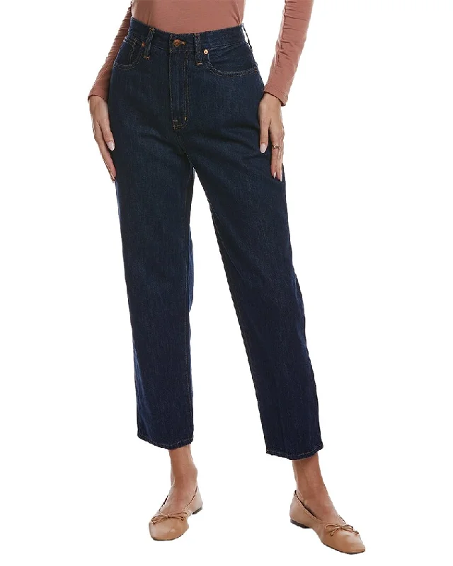 Madewell Baggy Indigo Tapered Jean Comfortable Ankle Jeans