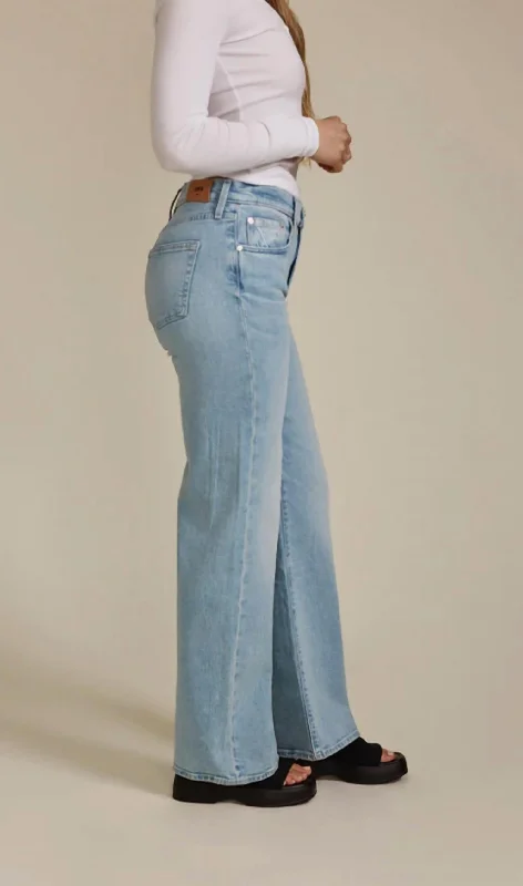 Marli Wide Leg Jeans In Crosby Chic Cropped Jeans
