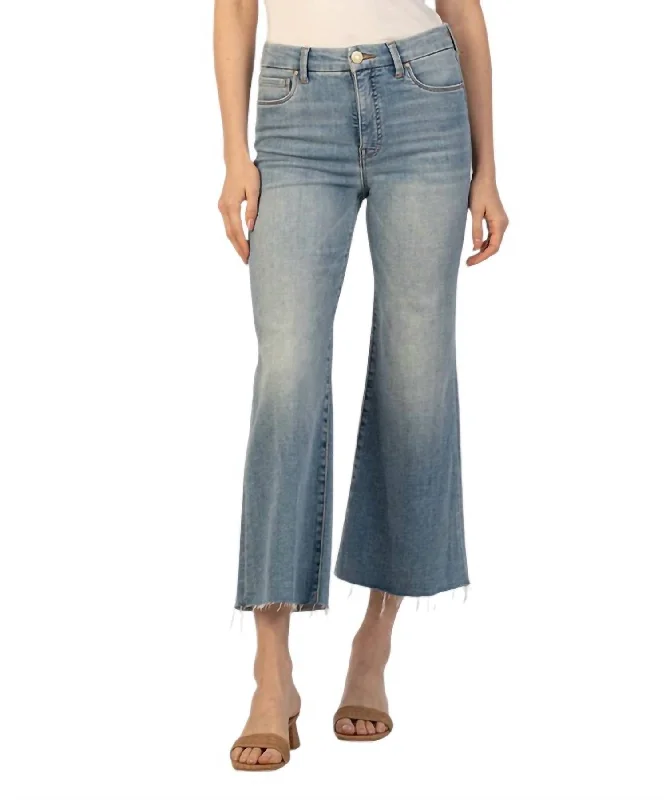 Meg High Rise Jeans In Romantic Trendy Cut-Off Denim Shorts