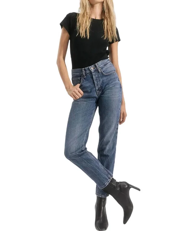 Melrose Jeans In Pacific Comfortable Low-Rise Jeans