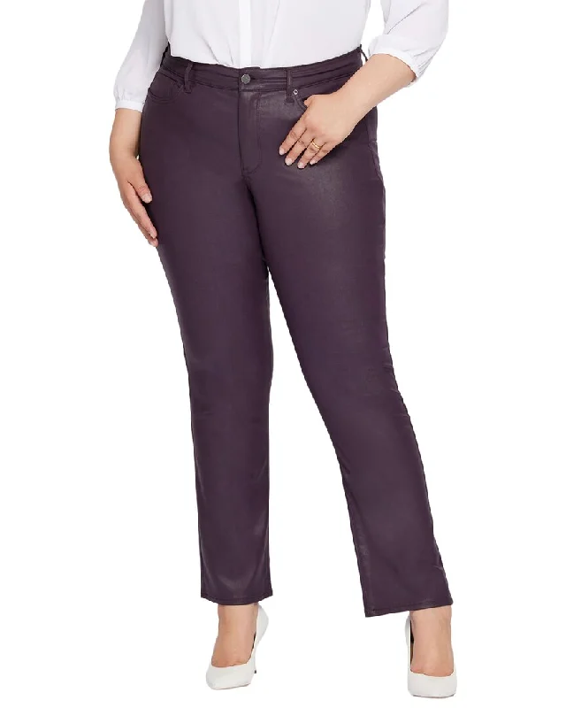 NYDJ Marilyn Straight Jean Stylish Stone-Wash Denim Jeans