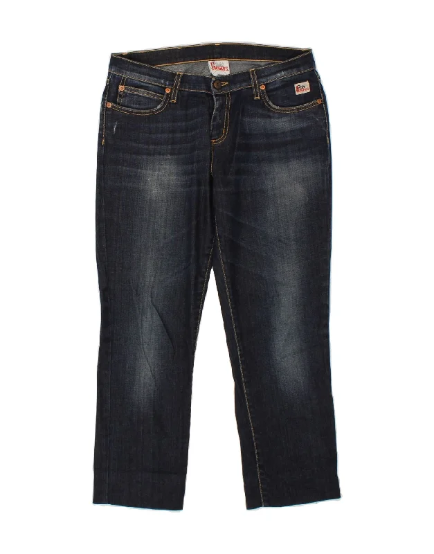 ROY ROGERS Womens Straight Jeans W33 L26 Navy Blue Cotton Fashionable White Denim Jeans ROY ROGERS Womens Straight Jeans W33 L26 Navy Blue Cotton Fashionable White Denim Jeans