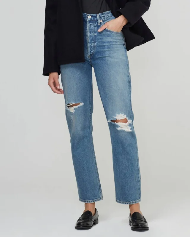 Sabine High Rise Straight Jean In Gretta Comfortable Boyfriend Jeans