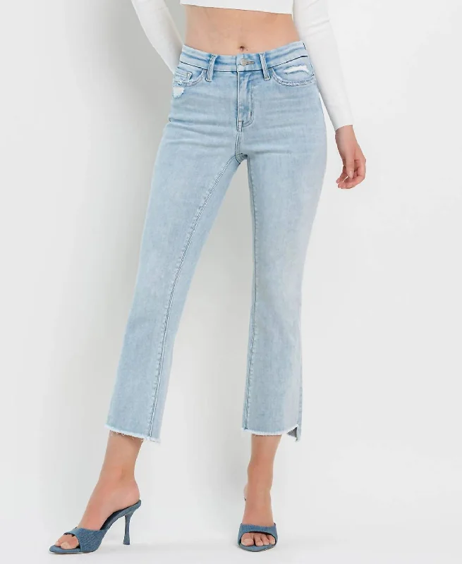 She's My Type Flare Jeans In Light Wash Casual Loose Fit Jeans