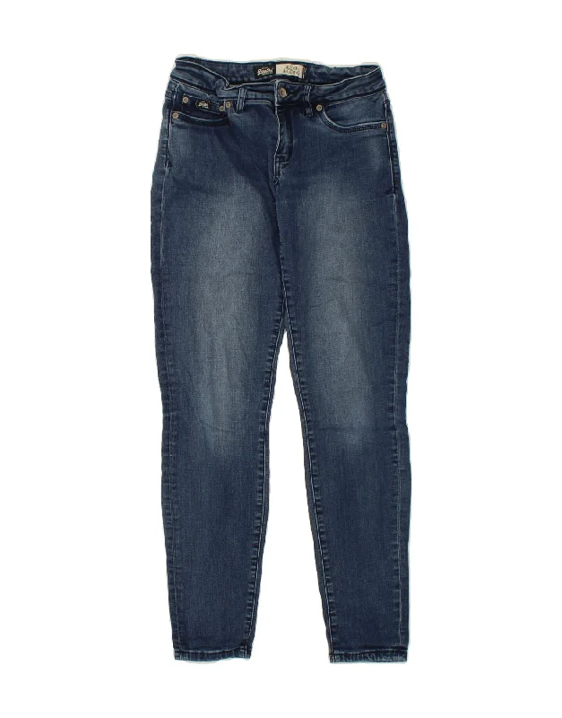 SUPERDRY Womens Alexa Jegging Jeans W28 L30 Blue Cotton Trendy Classic Fit Jeans