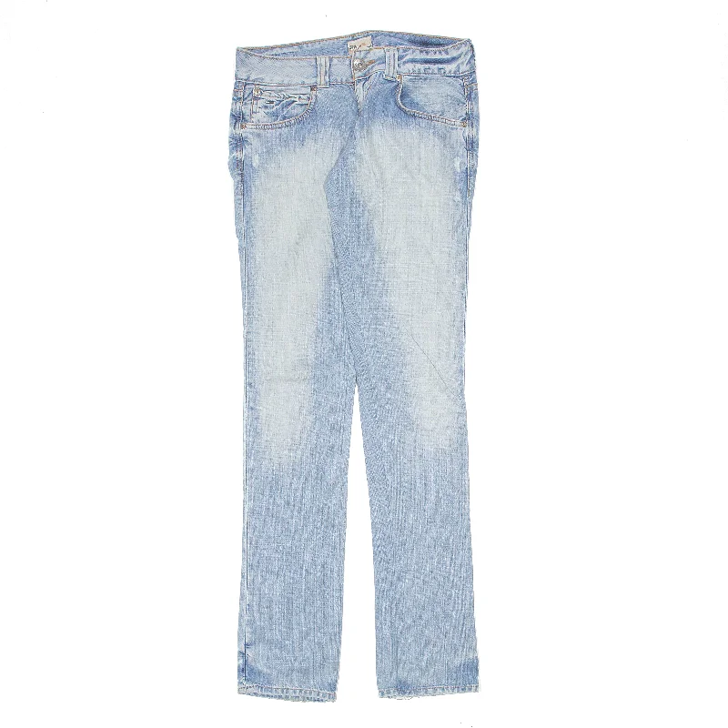 TOMMY HILFIGER Sally Jeans Blue Denim Regular Tapered Stone Wash Womens W30 L43 Trendy Colored Denim Jeans