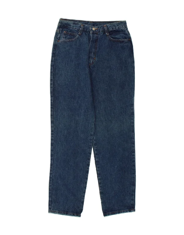 VINTAGE Womens Tapered Jeans IT 44 Medium W28 L30 Blue Cotton Trendy Bootcut High-Waisted Jeans VINTAGE Womens Tapered Jeans IT 44 Medium W28 L30 Blue Cotton Trendy Bootcut High-Waisted Jeans