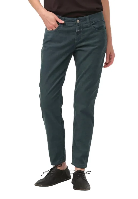 Women's Baker Jeans In Pini Green Fashionable Mom Jeans