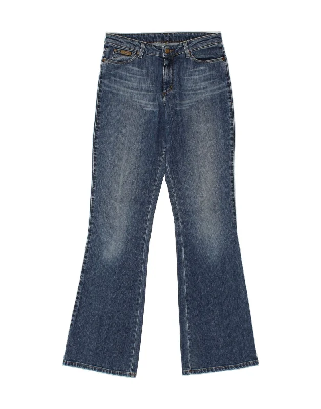 WRANGLER Womens Body Fit Flared Jeans W30 L34 Blue Cotton Trendy Layered Pocket Jeans WRANGLER Womens Body Fit Flared Jeans W30 L34 Blue Cotton Trendy Layered Pocket Jeans