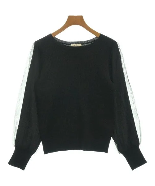 EARTH MUSIC&ECOLOGY Sweaters Turtle Neck Boat Neck Asymmetrical Neck