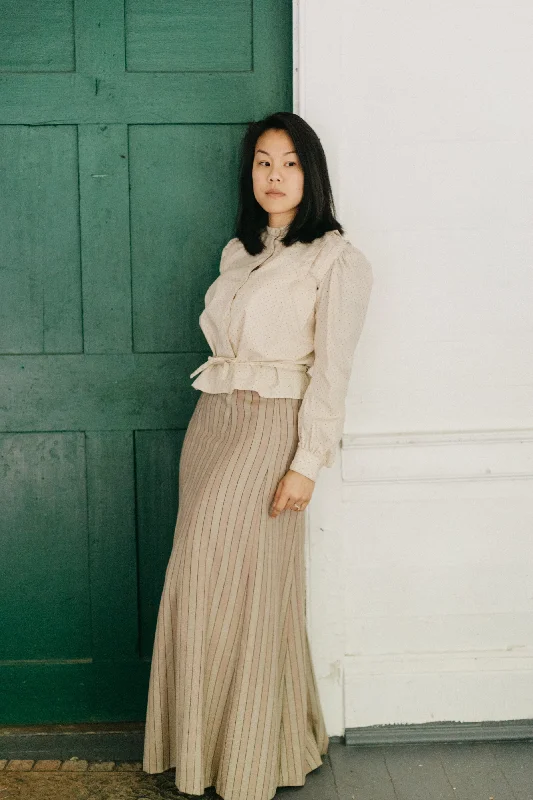 216 Schoolmistress' Shirtwaist & Skirt - PDF velvet skirt plush
