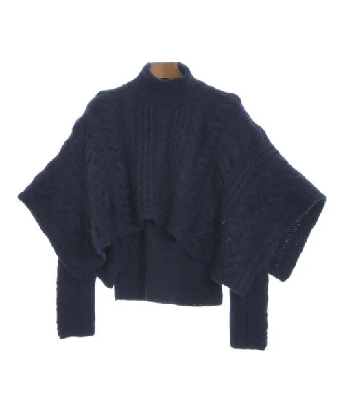 HERMES Sweaters Beaded Sweater Sequined Faux Fur