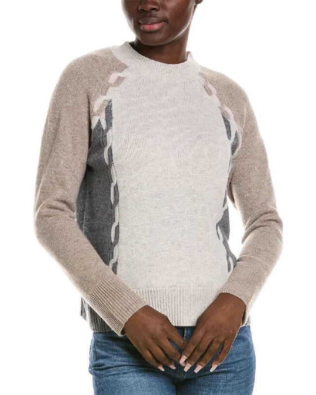 Alashan Cashmere Trilogy Wool Sweater Welt Pockets Slit Pockets Flap Pockets